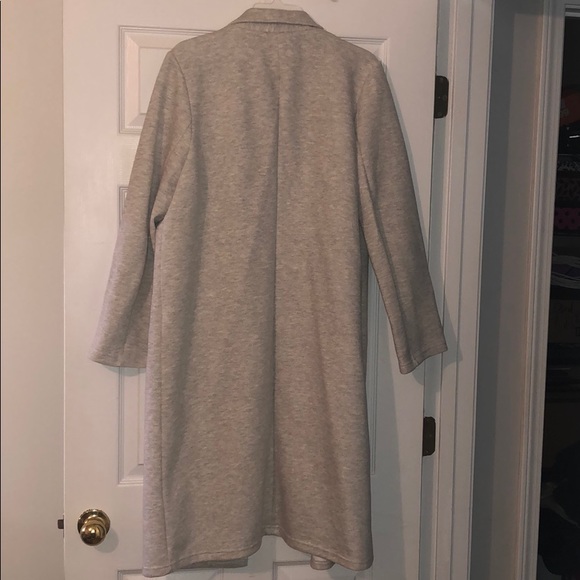 • Grey Winter Trench Coat • - Picture 2 of 4